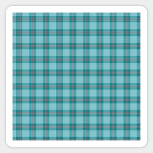 Greens, Blues, Grey and Brown Plaid Sticker